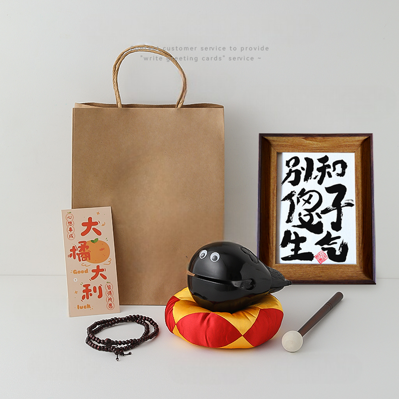 Mokugyo 3.5 inch Wooden Fish Combo