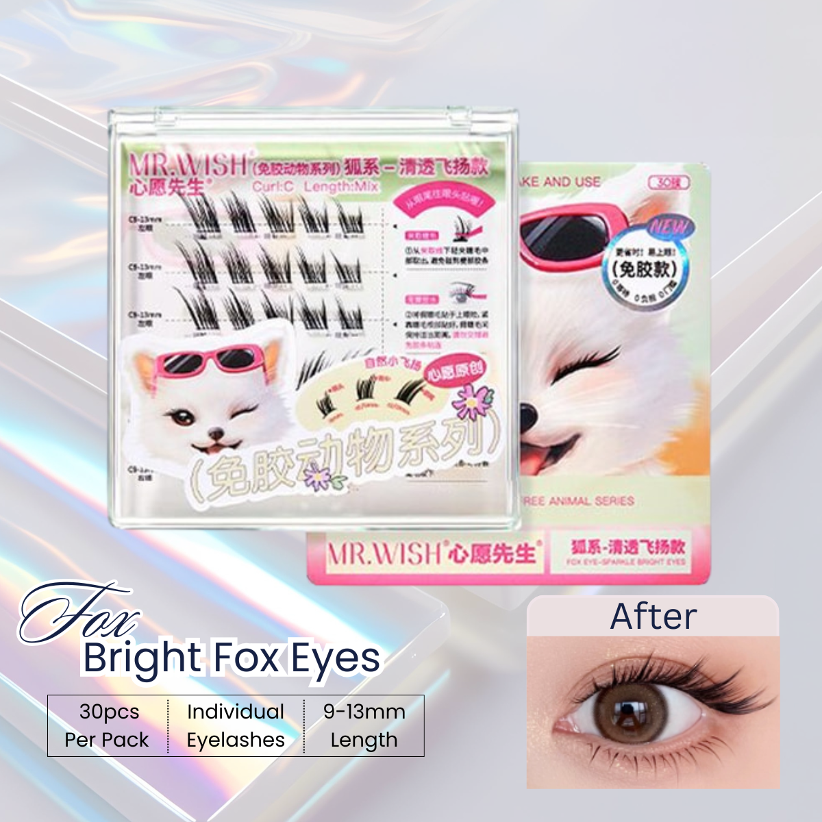 Mr. Wish Self-Adhesive Glue-free Eyelashes Fox