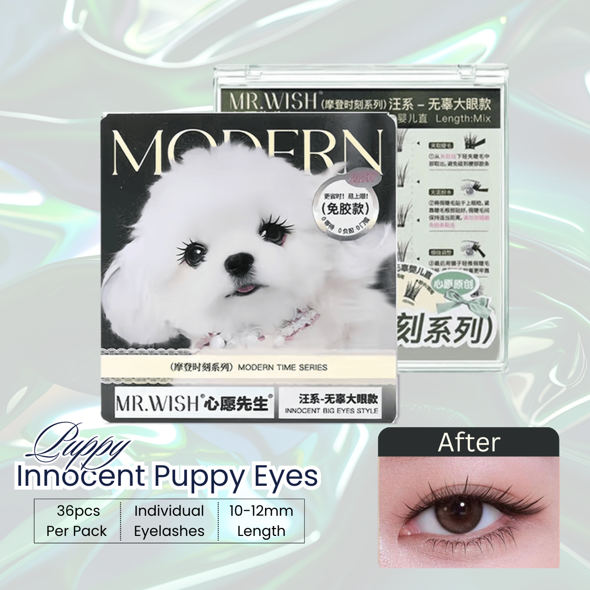 Mr. Wish Self-Adhesive Glue-free Eyelashes Puppy