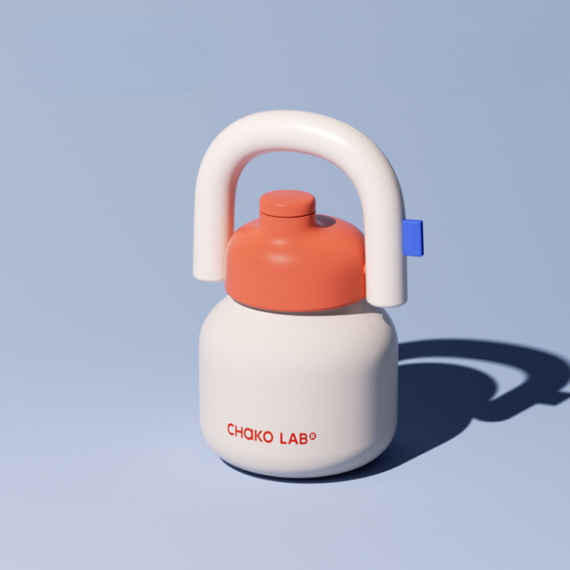 Orange 316 Stainless Steel Inner Insulated Straw Tumbler