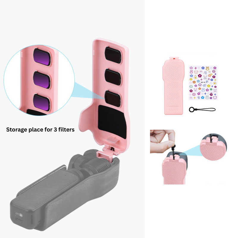 Osmo Pocket 3 Case Handle Cover Pink