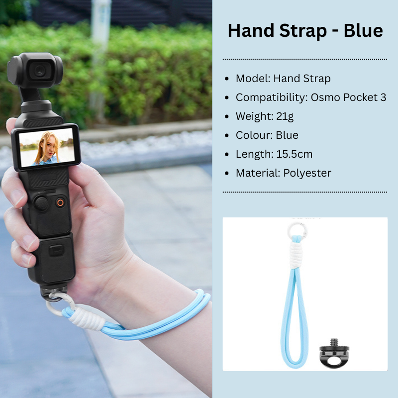 Osmo Pocket 3 Hand Strap Blue