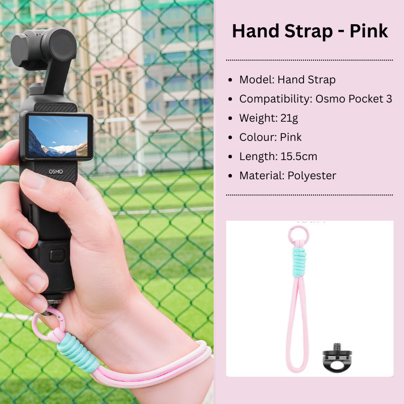 Osmo Pocket 3 Hand Strap Pink