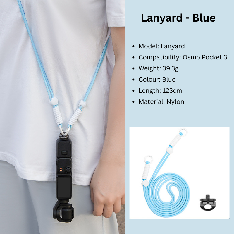 Osmo Pocket 3 Lanyard Blue