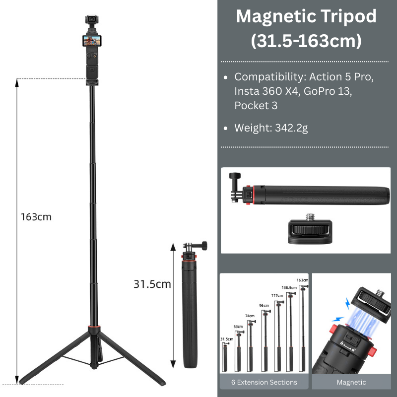 Osmo Pocket 3 Magnetic Tripod 163cm