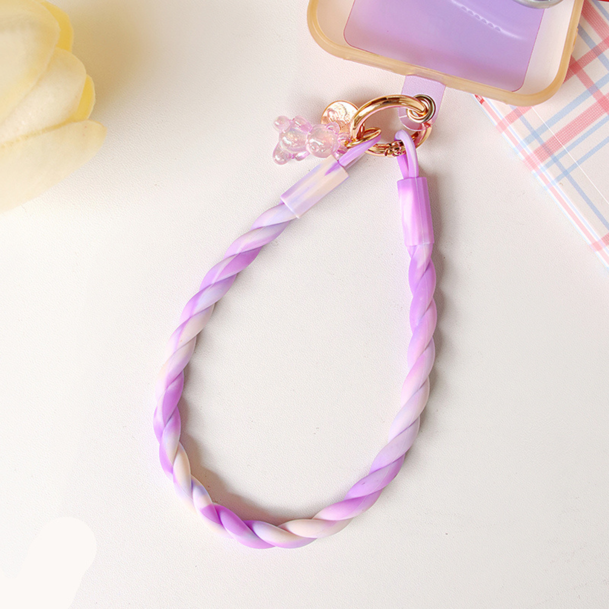 Purple Dreamy Pastel Phone Wrist Strap