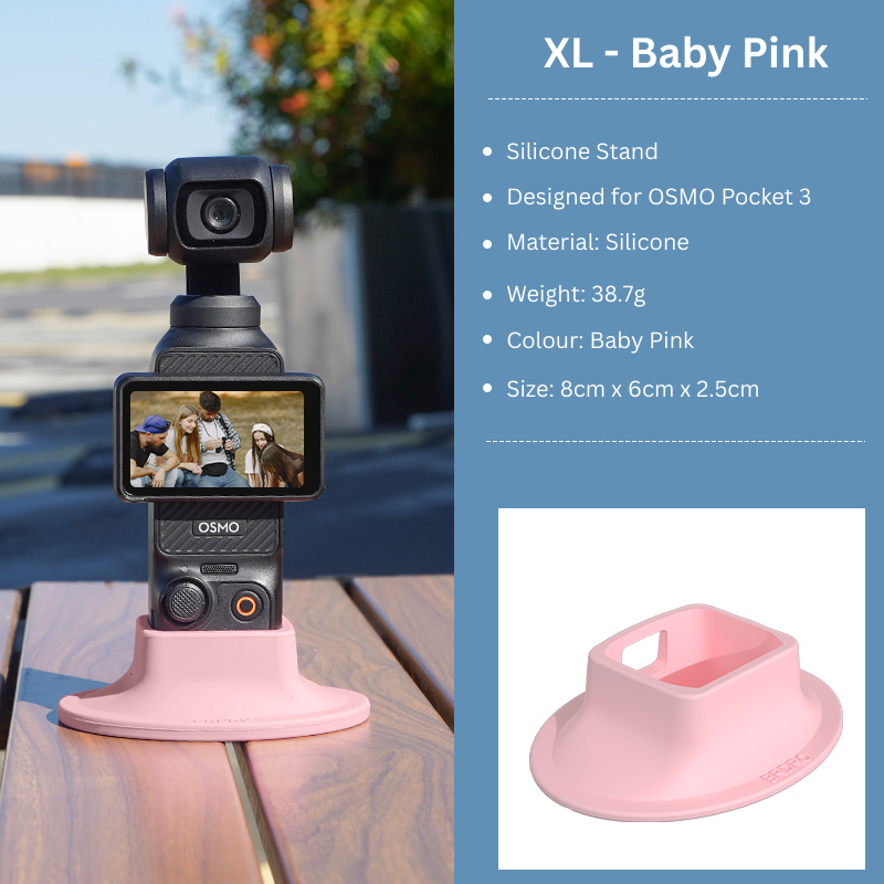 Pink Extra Large Osmo Pocket 3 Silicone Stand