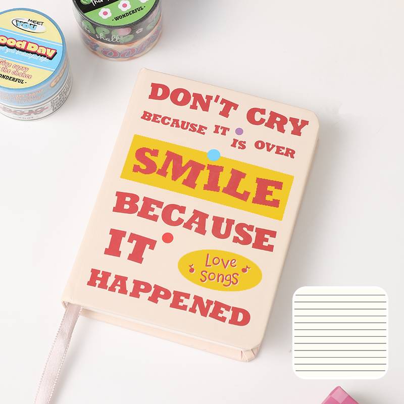 Pink Quote Cover Small Notebook