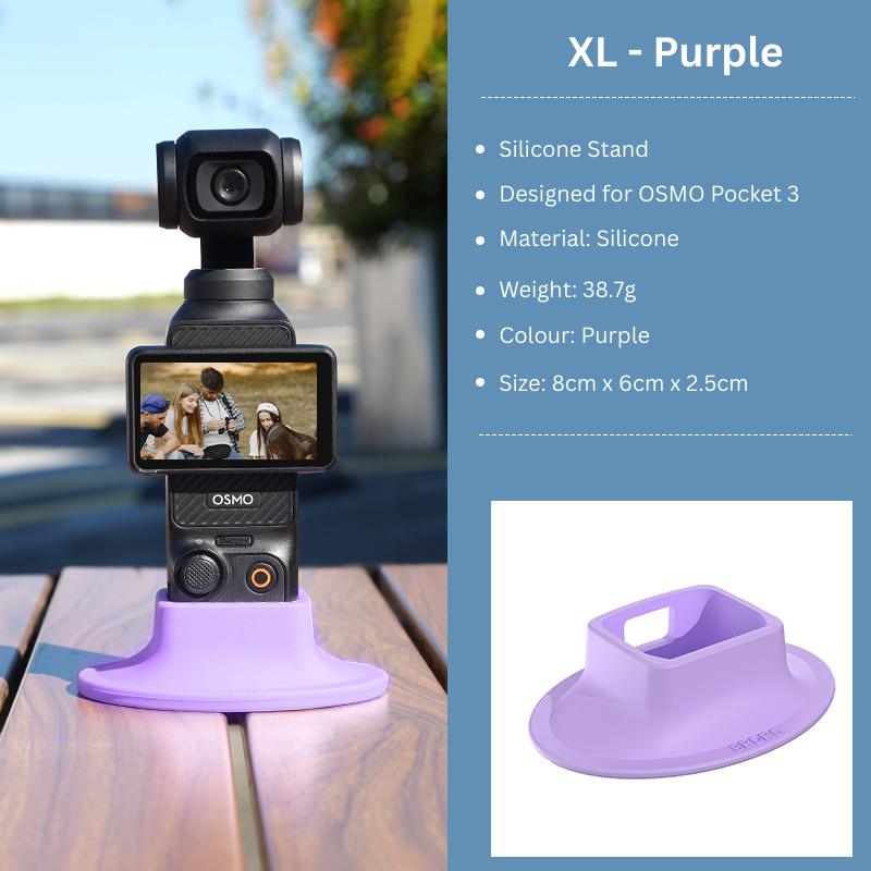 Purple Extra Large Osmo Pocket 3 Silicone Stand