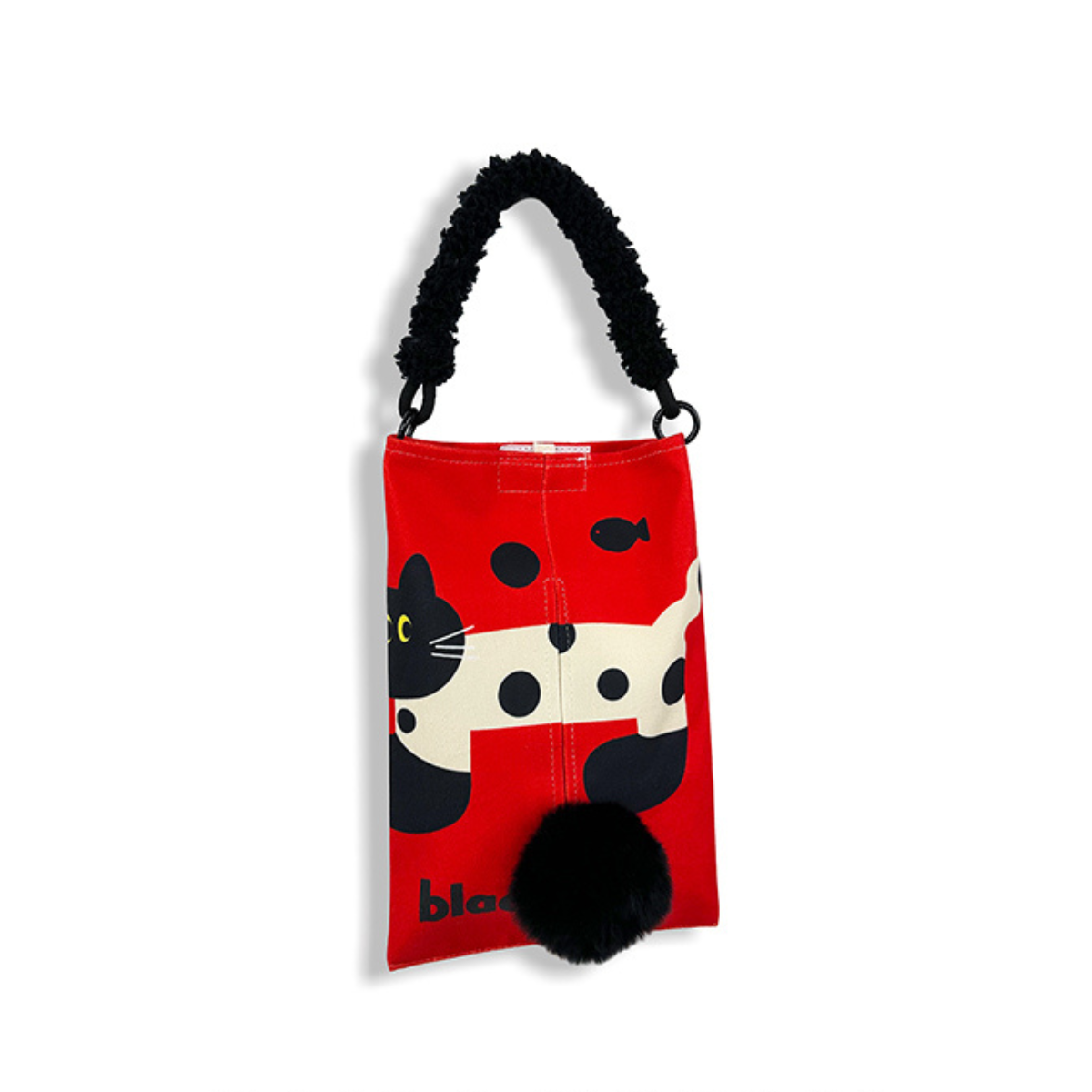 Red Cute Cat Car Hanging Seat Back Tissue Holder