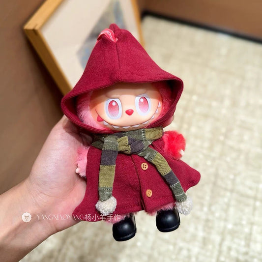 Red Labubu Little Elf 17cm Doll Outfit