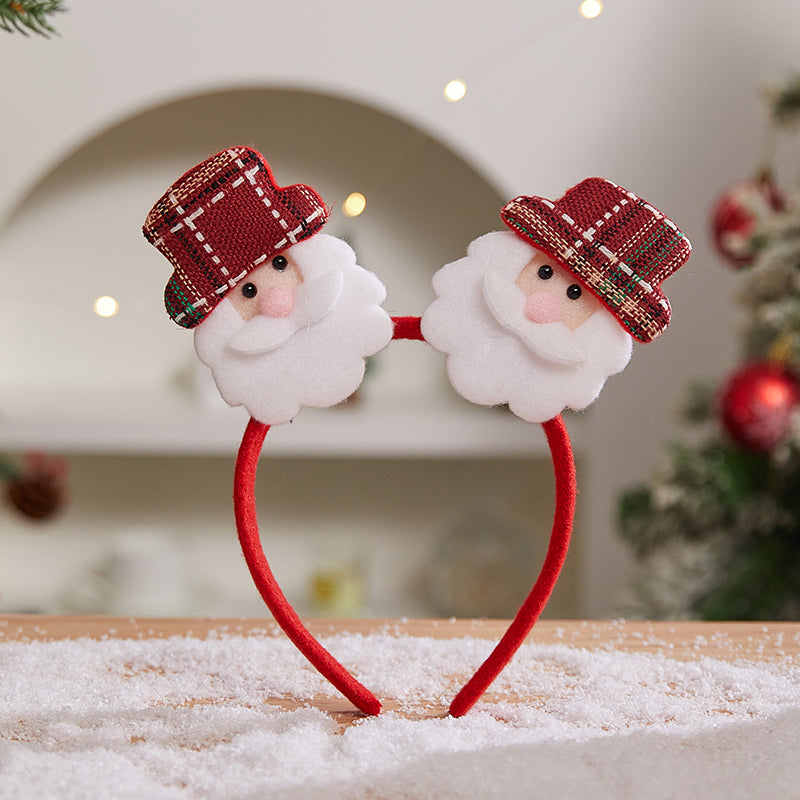 Christmas Headband 2 Santas