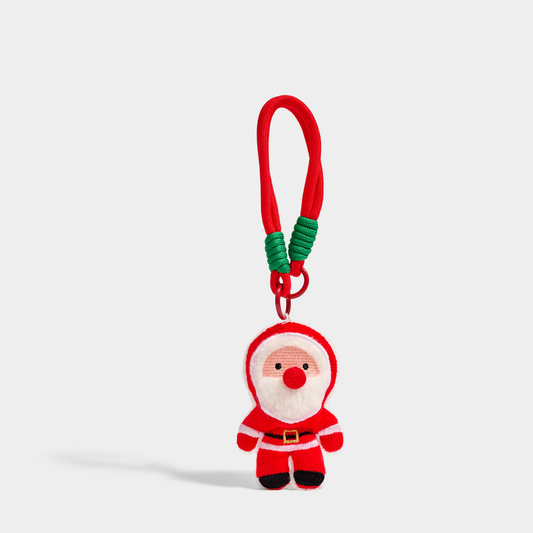 Santa Christmas Plush Bag Charm