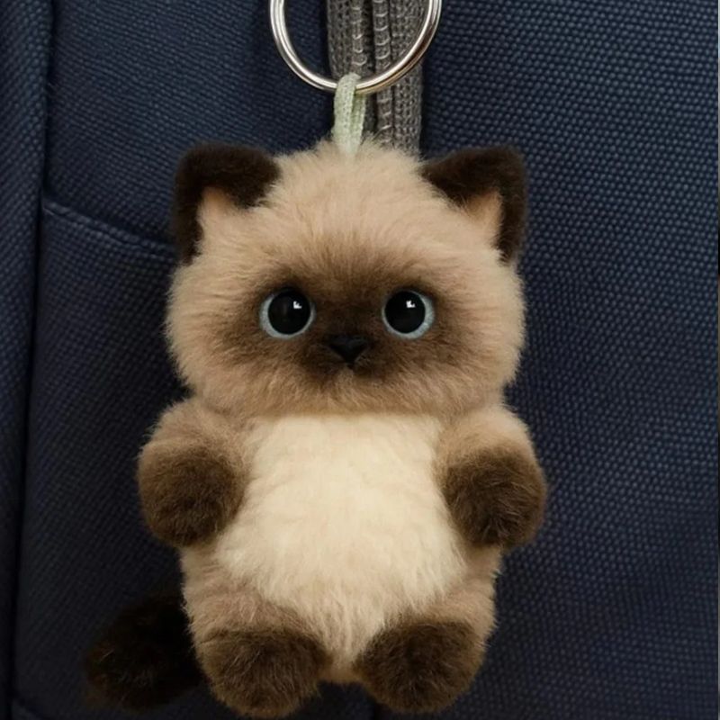 Siamese Cat Bag Charm