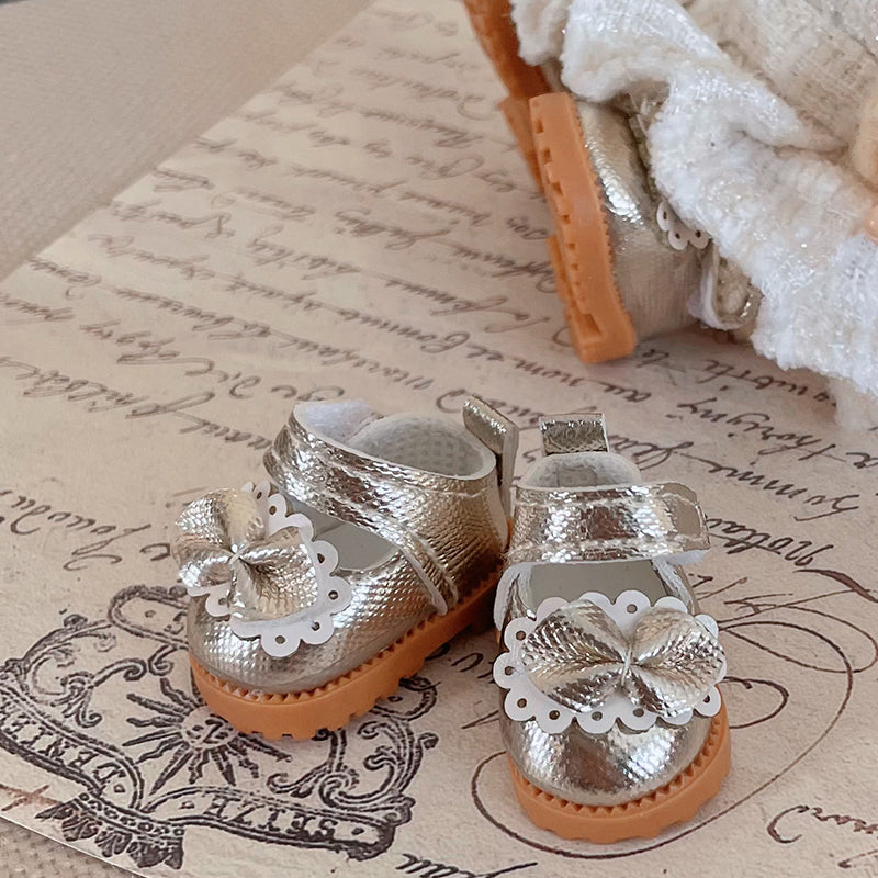 Labubu Have a Seat Doll Shoes Silver