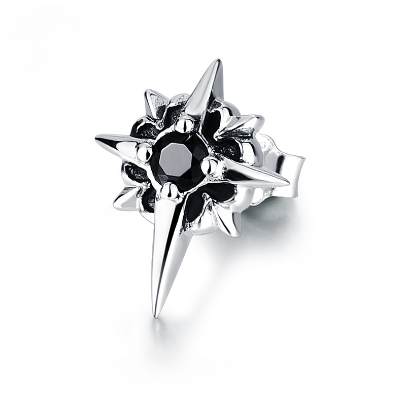 Single Polaris Silver Earring