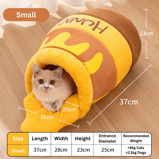 Small Honey Jar Sleeping Bag for Cats & Dogs