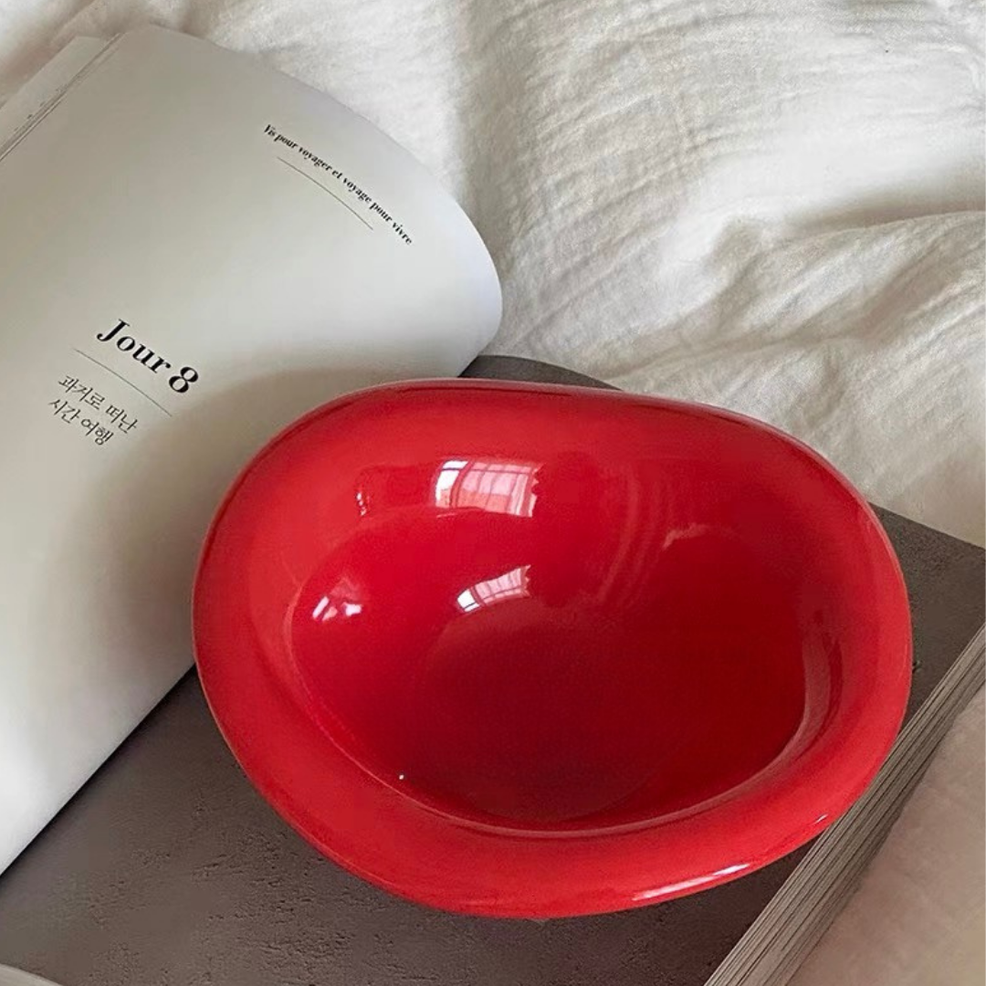 Someone You Love - Modern Luxe Stylish Bowl Red
