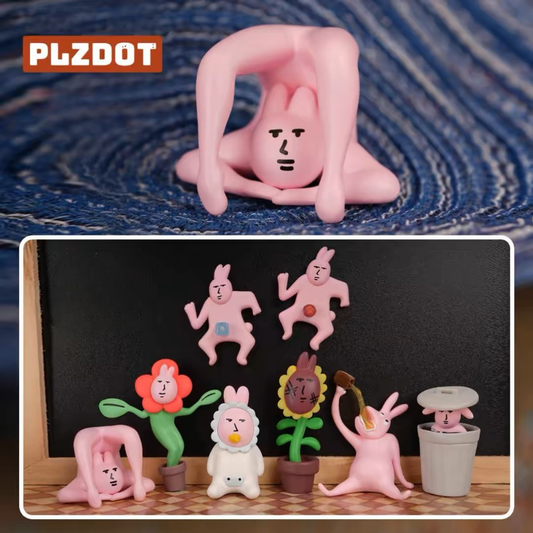 Super Toys - PLZDOT Official Pink Bunny “Abstract” Series Blind Box