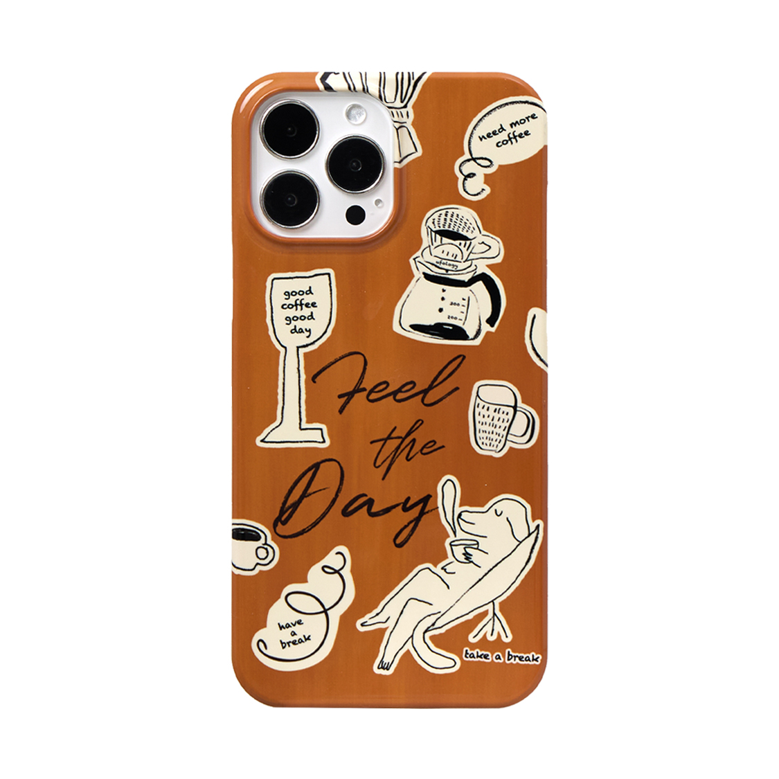 Ufology - Original Coffee Illustration iPhone Case Single Layer