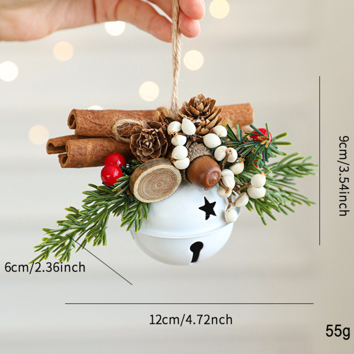 Christmas Bell White Ornaments