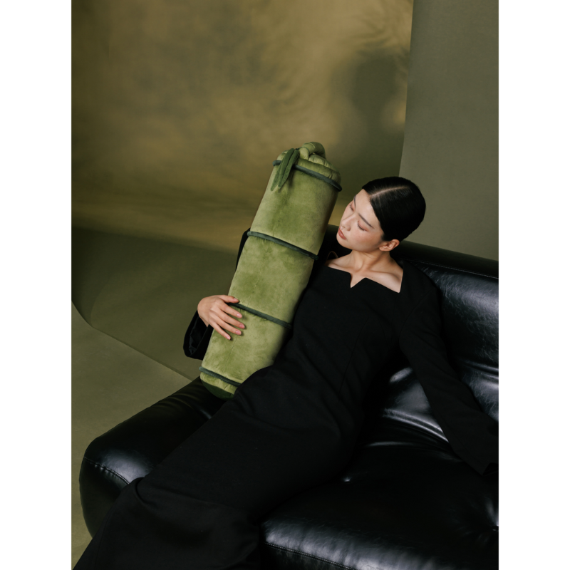 Wuguan Long Bamboo Cylinder Pillow