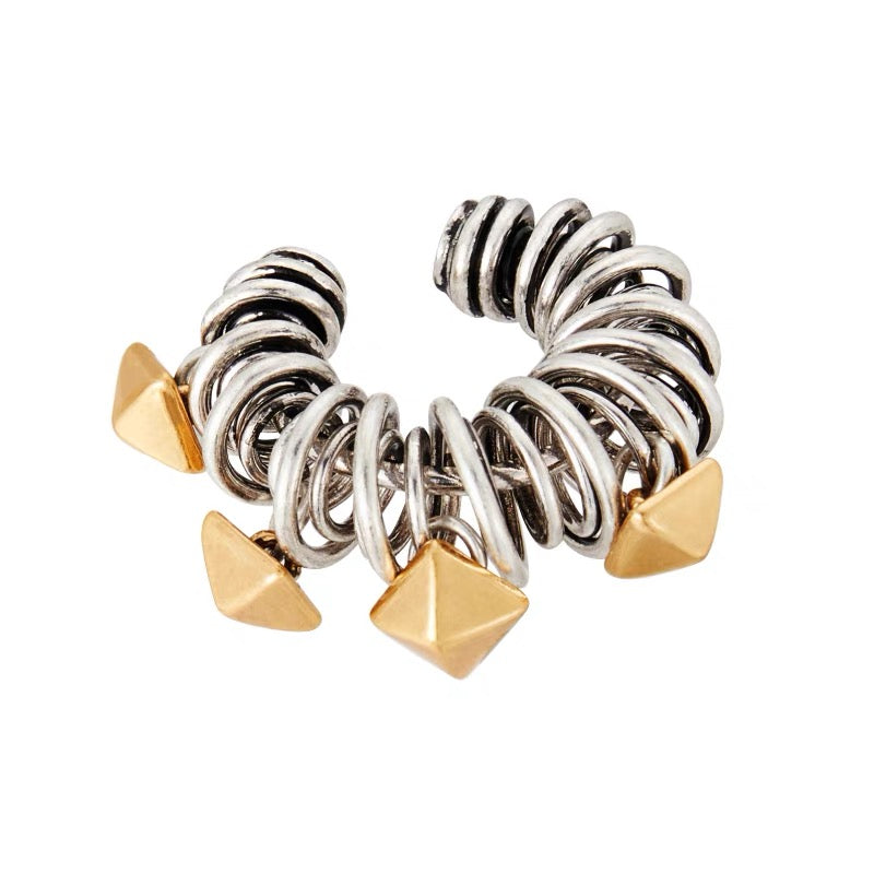 YANXUE x TRINITE “Armour” Adjustable Ear Cuff Silver