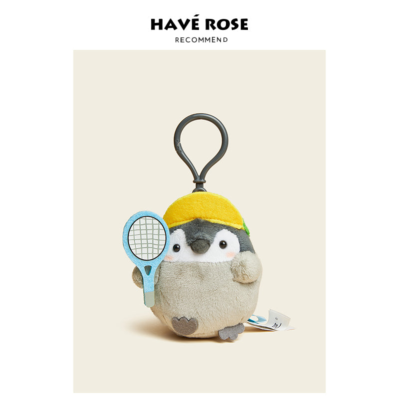 Yellow Hat Penguin Plush Bag Charm