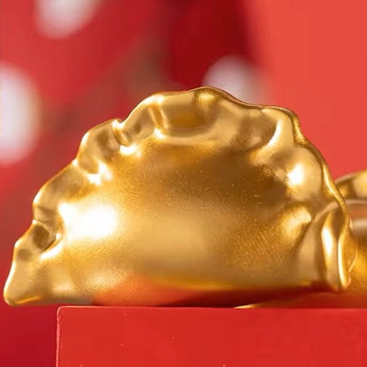 Zhu Bingren Copper - Scholar Dumpling Ornament Decor