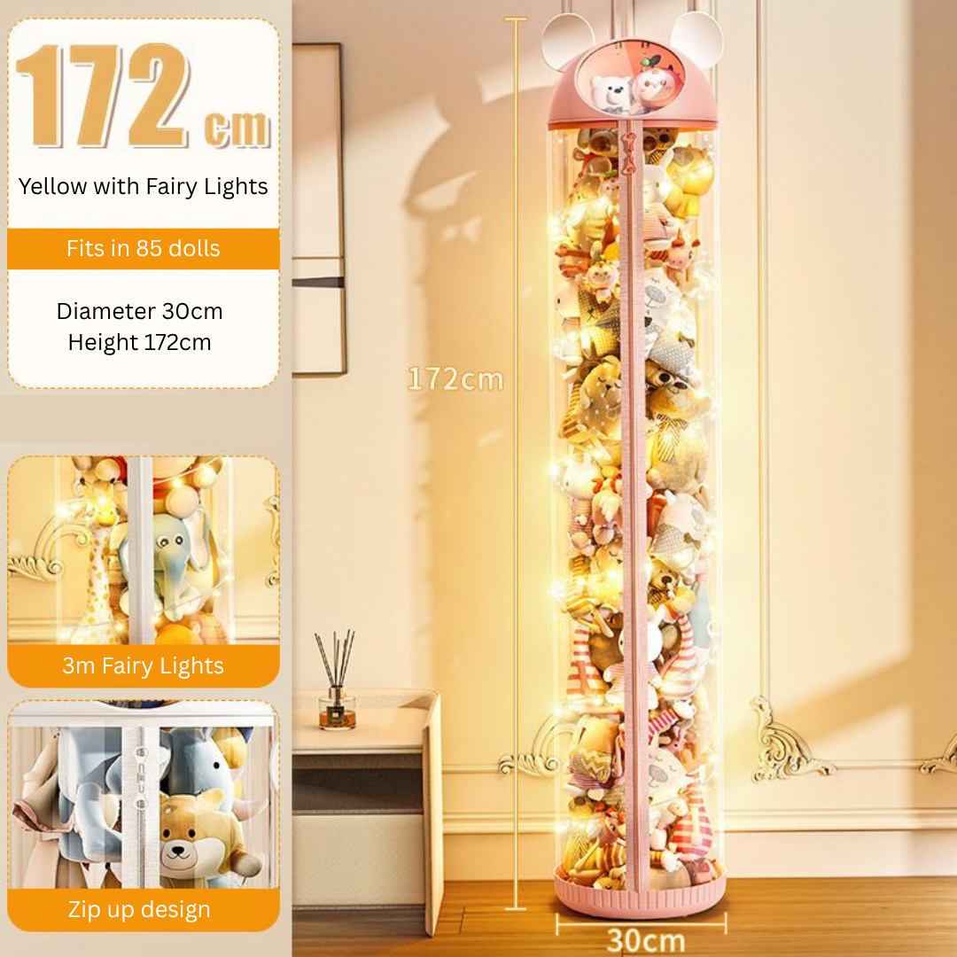 Home Toy Transparent Panda Doll Organising Box 1.72m