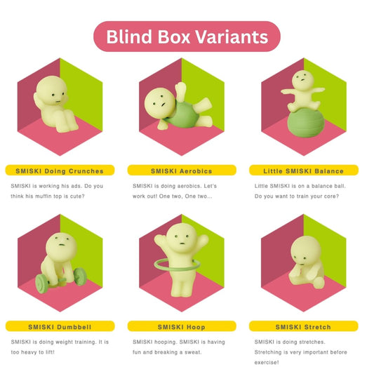 SMISKI Exercising Series Blind Box Variants