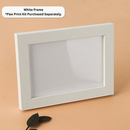 White Frame for Pet Paw Print Kit