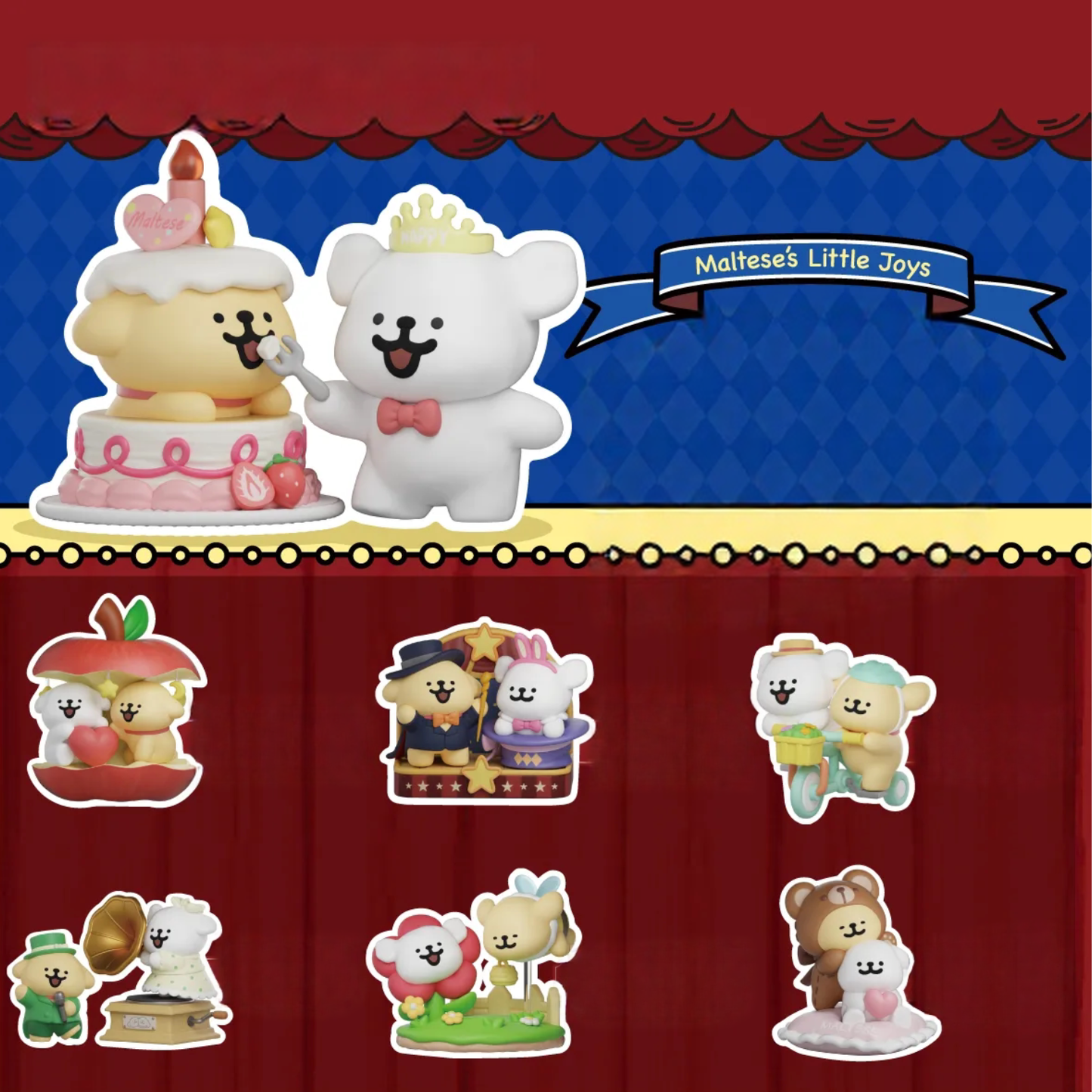 All Variants of Cute Maltese's Little Joys Series Blind Box