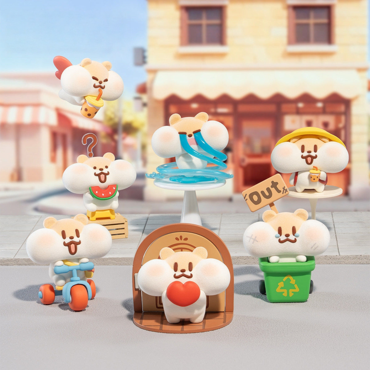 All Variants of Cute Milk Tea Mouse Series