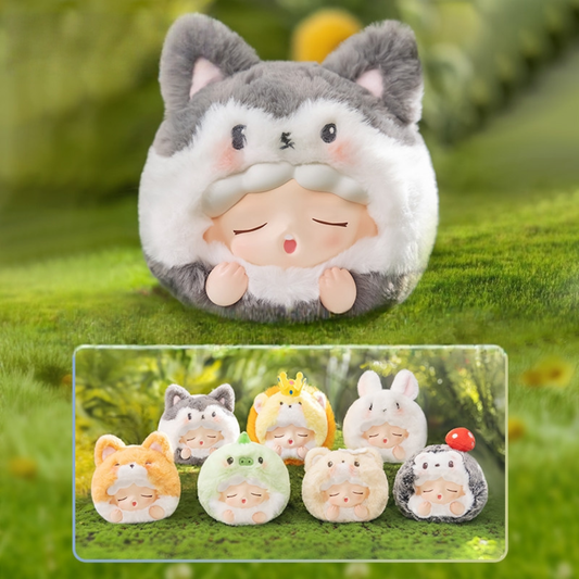 All variants of YUMO forest friends plush blind boxes. They have different decorations and colours and they are really cute and unique.