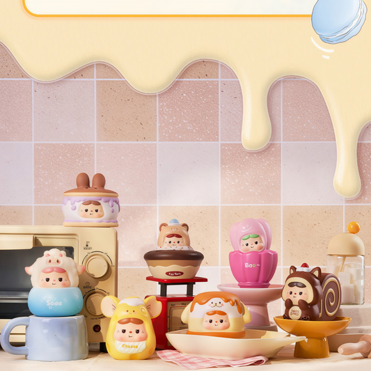 All variants of cite and colourful Baobao Four Seasons Dessert Squishy Blind Box Stress Relief Toy