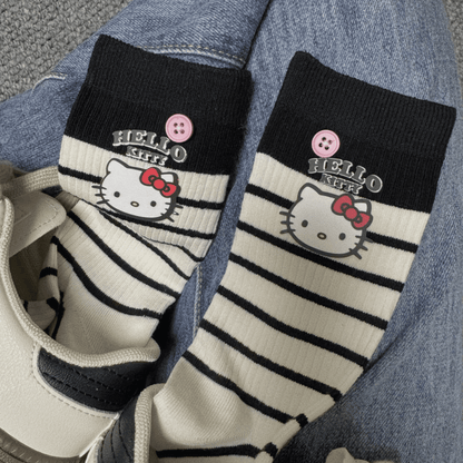 Aze Textiles - Hello Kitty Striped Socks