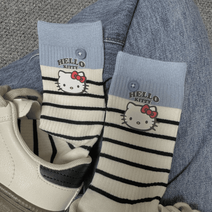 Aze Textiles - Hello Kitty Striped Socks