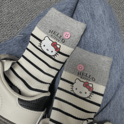 Aze Textiles - Hello Kitty Striped Socks