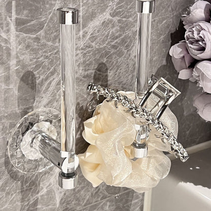 2x No-Drill Wall Hook Hair Accessories Holder