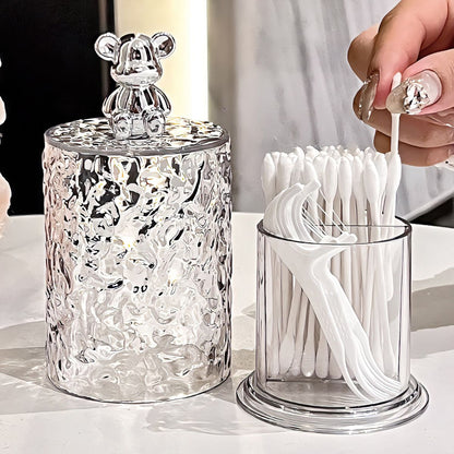 BSD Official - Cute Bear Toothpick & Cotton Bud Holder Clear