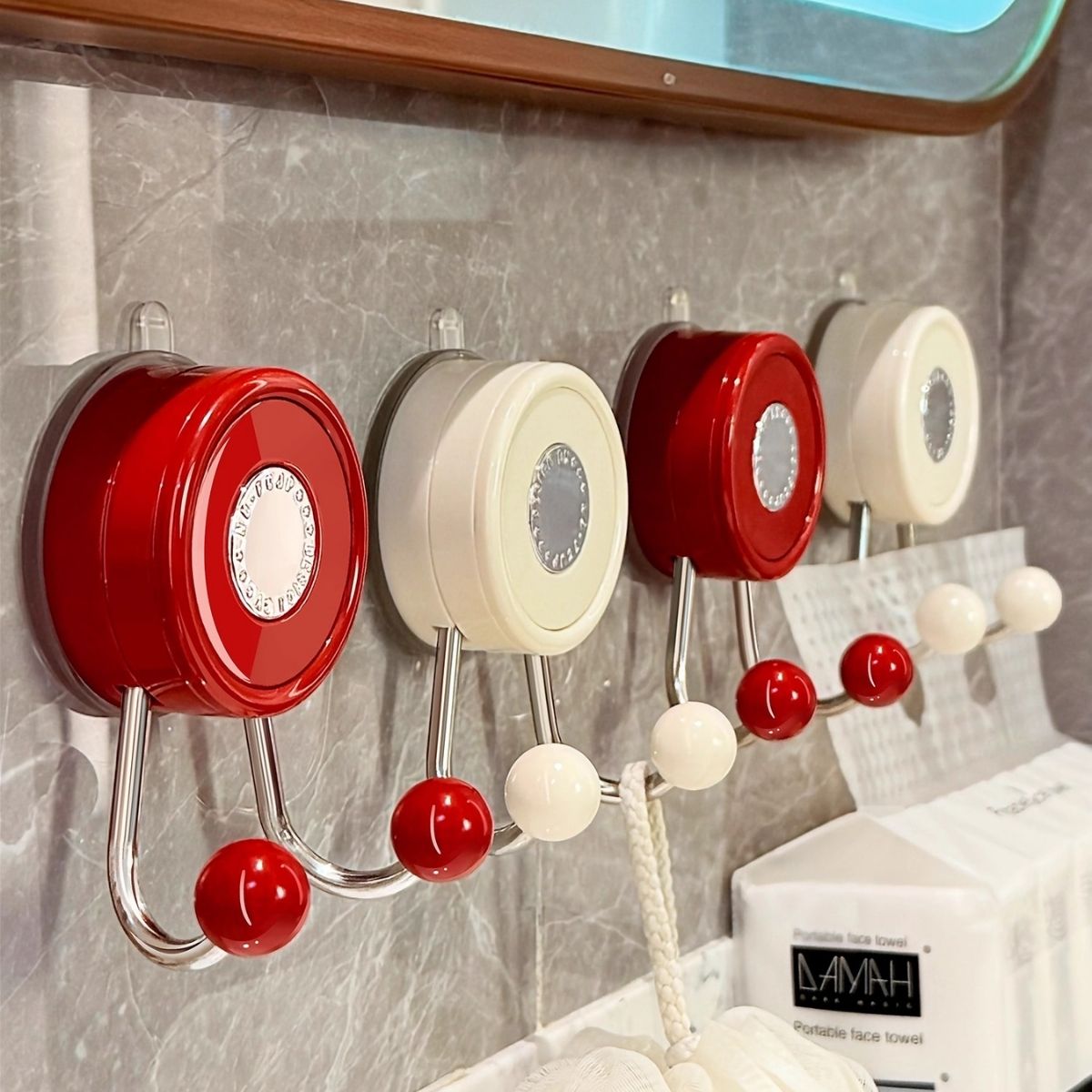 No-Drill Suction Double Hook Hanger