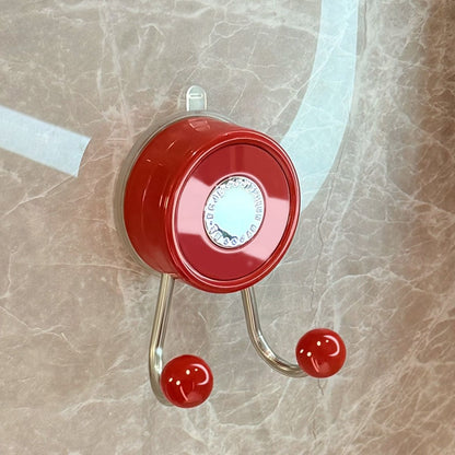 Red No-Drill Suction Double Hook Hanger