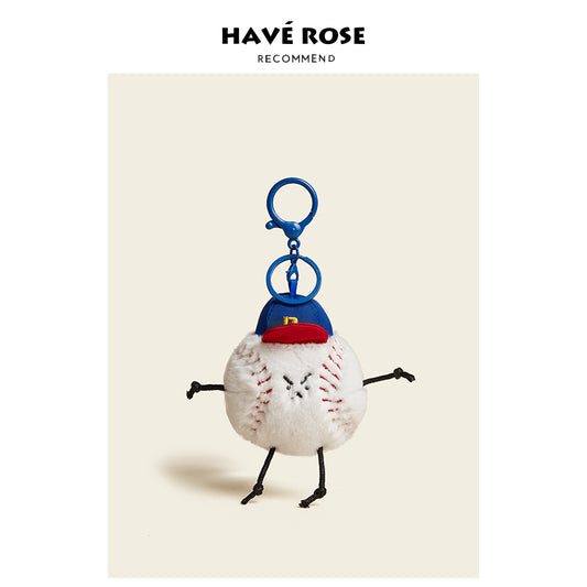 Baseball Plush Bag Charm