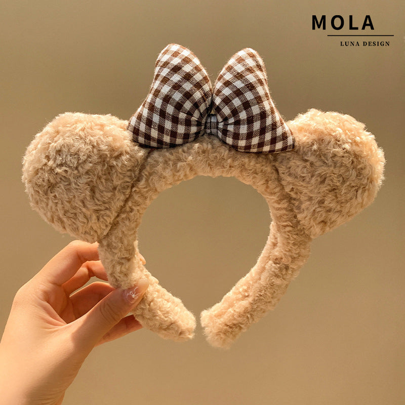 Cute Bear Ears Headband with Bow