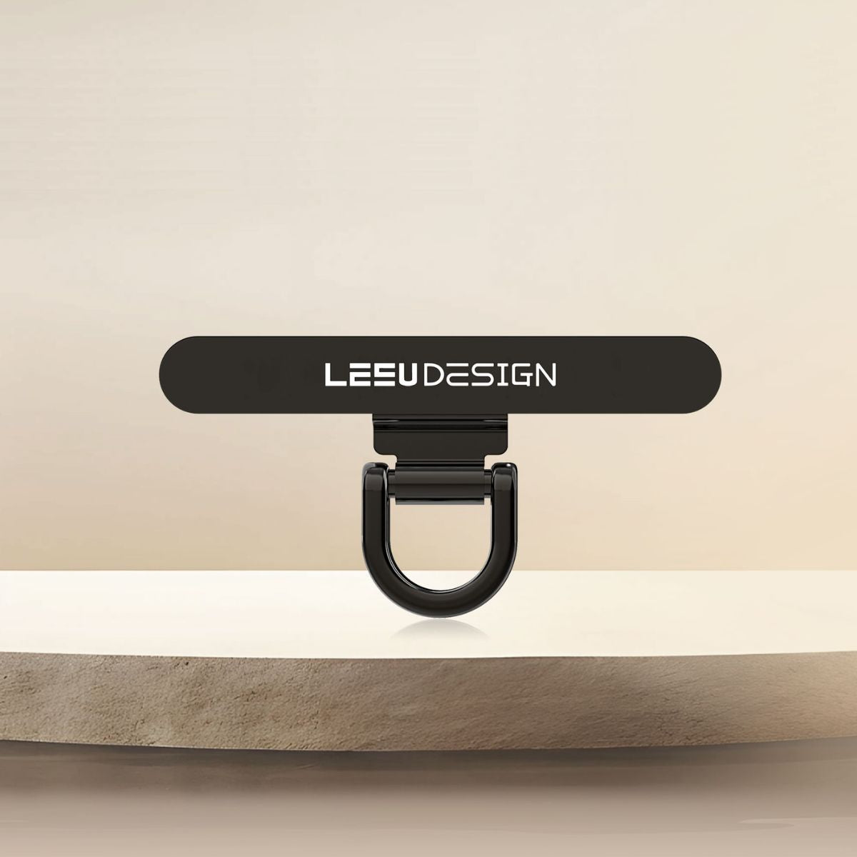 0.2mm Ultra-Thin Mini Metal Phone Tether Tabs Black Medium