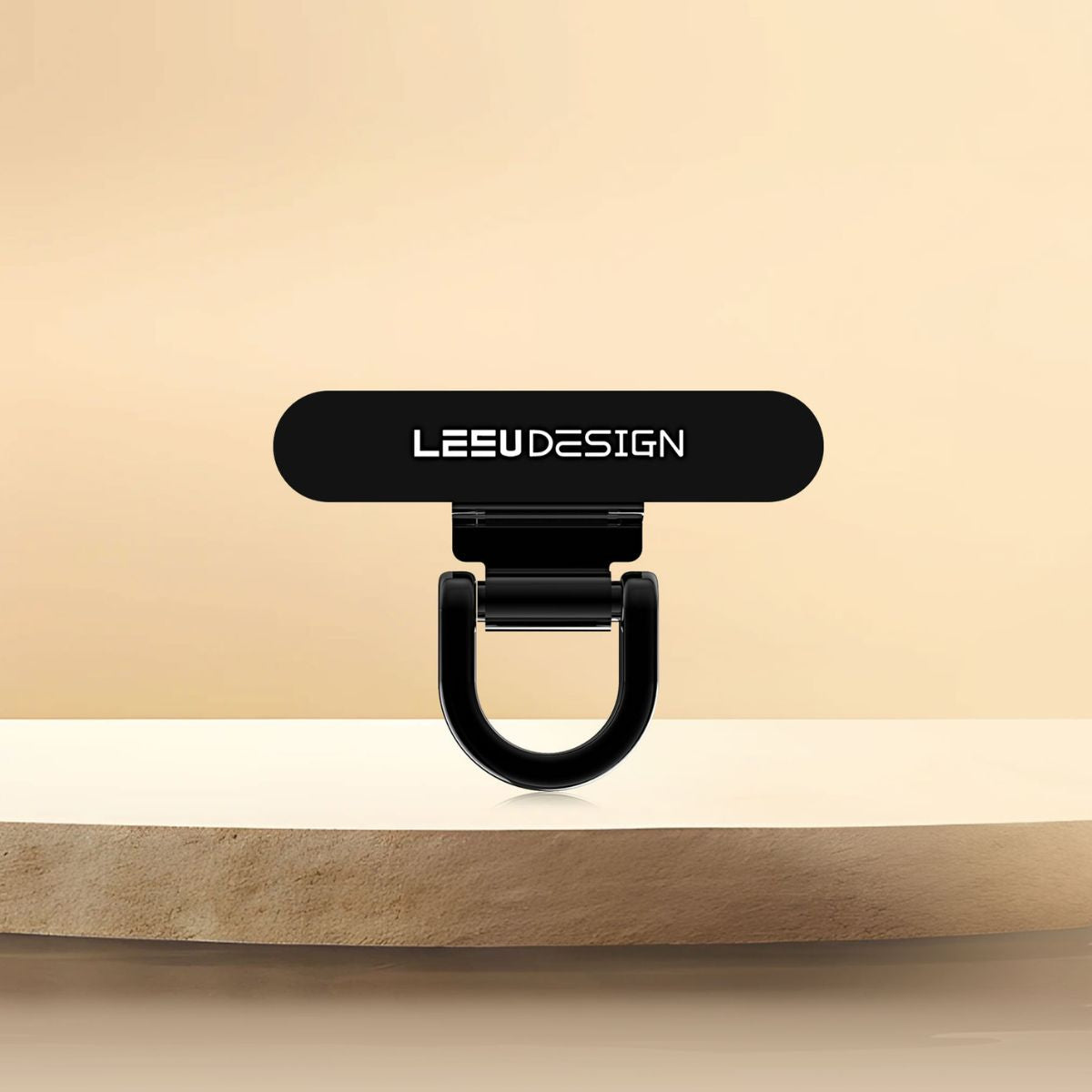 0.2mm Ultra-Thin Mini Metal Phone Tether Tabs Black Small