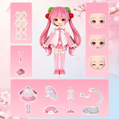 Blokees - Fantastics Series Sakura Miku Figure Details 
