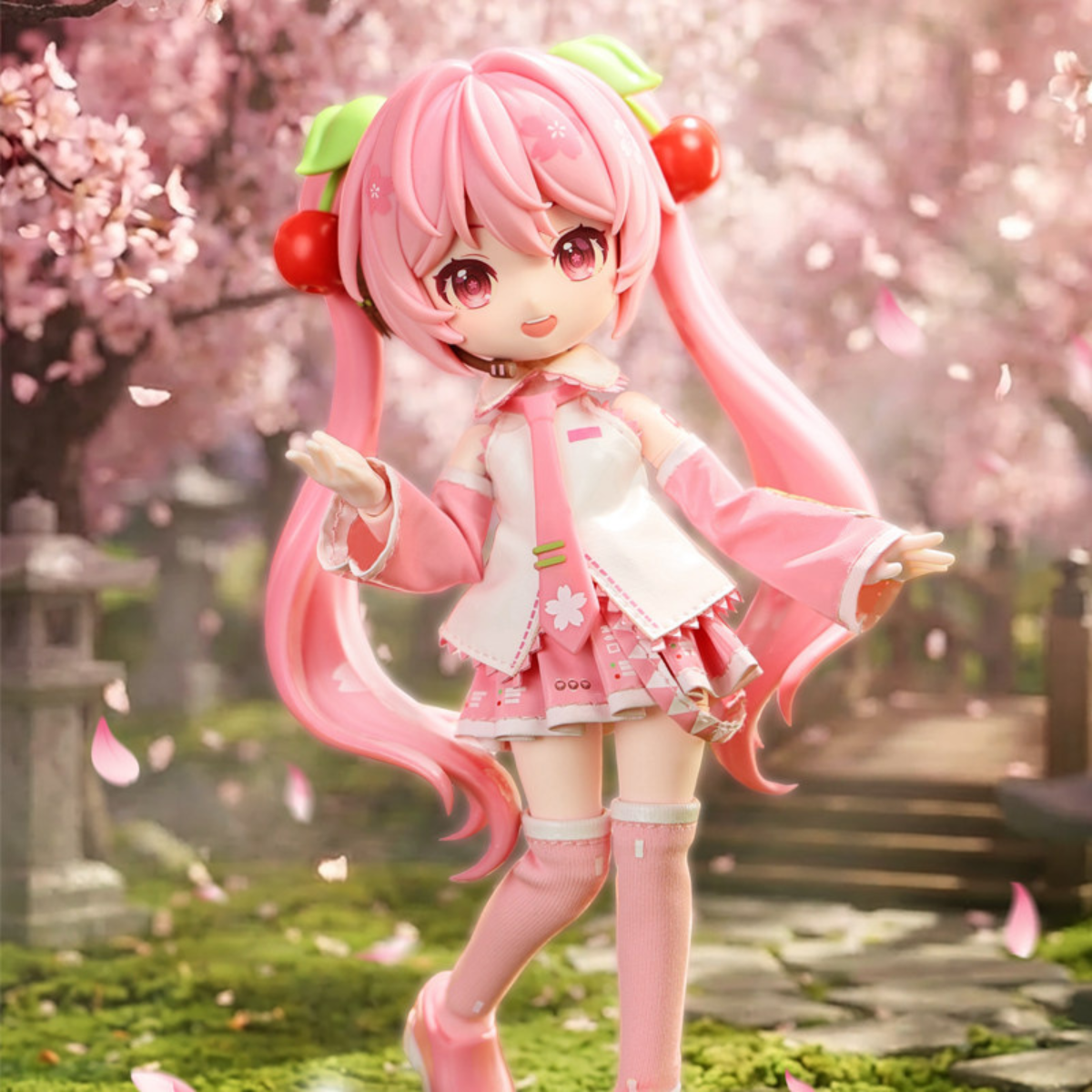 Blokees - Fantastics Series Sakura Miku Figure posing