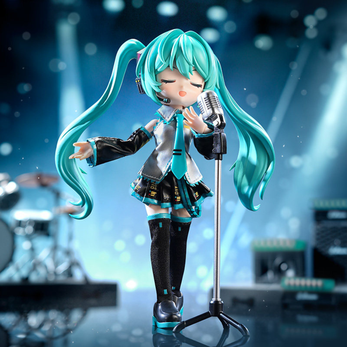 Hatsune Miku Figure Sitting Singing